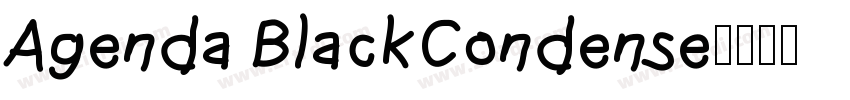 Agenda BlackCondense字体转换